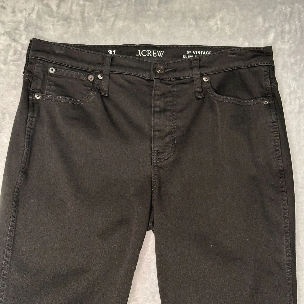 J. Crew Vintage Slim Straight Jean Size 31 Black
